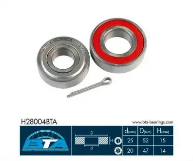 H28004BTA Підшипник колеса,комплект BTA підбір по vin на Brocar