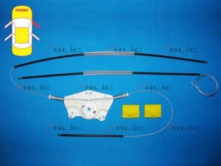 620501037802P Елементи склопідіймача BLIC підбір по vin на Brocar