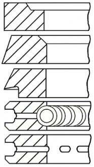 0831460000 Комплект поршневих кілець GOETZE підбір по vin на Brocar