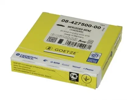 0842750000 Набір кілець поршневих GOETZE підбір по vin на Brocar