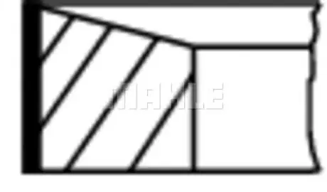67613N0 Кільця поршневі MAHLE / KNECHT підбір по vin на Brocar