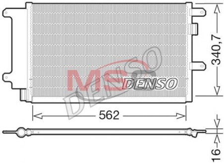 DCN12003 Конденсатор, кондиционер DENSO підбір по vin на Brocar