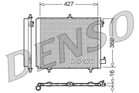 DCN21009 Конденсатор, Кондиціонер DENSO підбір по vin на Brocar