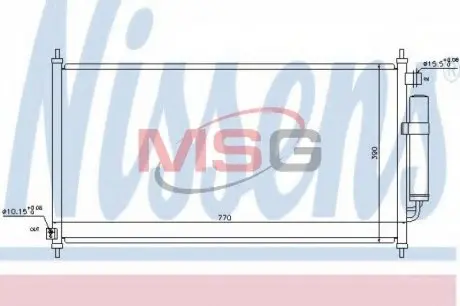 940237 Конденсатор, Кондиціонер NISSENS підбір по vin на Brocar