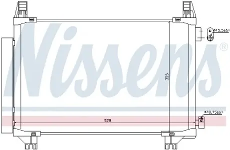 940270 Конденсер кондиціонера NISSENS підбір по vin на Brocar