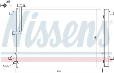 940329 Конденсатор, Кондиціонер NISSENS підбір по vin на Brocar
