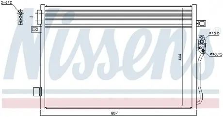 940379 Конденсатор, кондиционер NISSENS подбор по vin на Brocar