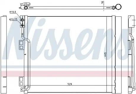 940386 Конденсатор, кондиционер NISSENS подбор по vin на Brocar