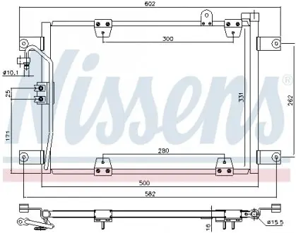 940578 Конденсатор, Кондиціонер NISSENS підбір по vin на Brocar