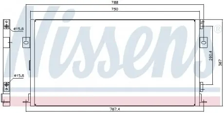 94267 Конденсатор, Кондиціонер NISSENS підбір по vin на Brocar