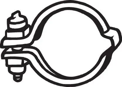 254260 Хомут выпускной системы BOSAL підбір по vin на Brocar