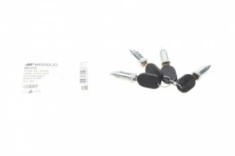 801219 Сердцевина замка (к-кт 4шт.) Citroen Jumper/Fiat Ducato 02- (с ключом) MIRAGLIO подбор по vin на Brocar
