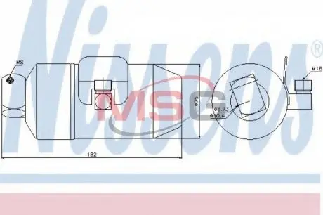 95027 Осушувач, кондиціонер NISSENS підбір по vin на Brocar