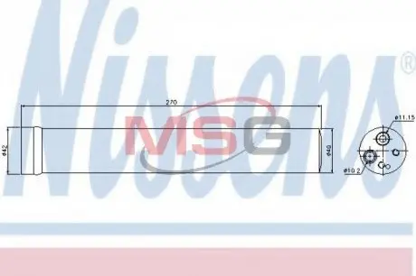 95504 Осушитель, кондиционер NISSENS подбор по vin на Brocar