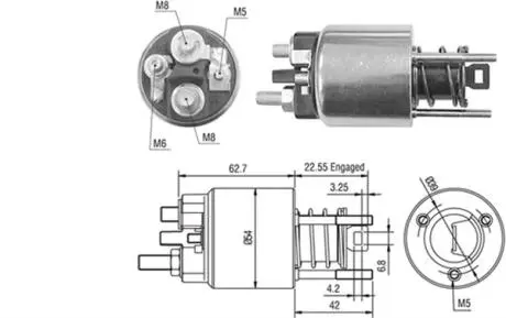 940113050423 Тягове реле, стартер MAGNETI MARELLI підбір по vin на Brocar