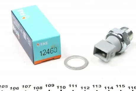 12460 Датчик тиску оливи Citroen Jumper/Peugeot Partner 1.8/1.9/2.0/2.5TDi 94- (0.5 bar) (сірий) FAE підбір по vin на Brocar