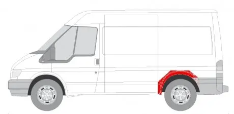 6504032509591K Панель крила, задня BLIC підбір по vin на Brocar