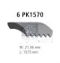 754805 Ремень генератора Audi A4 1.6-2.0 00-08 (6PK1570) DT підбір по vin на Brocar