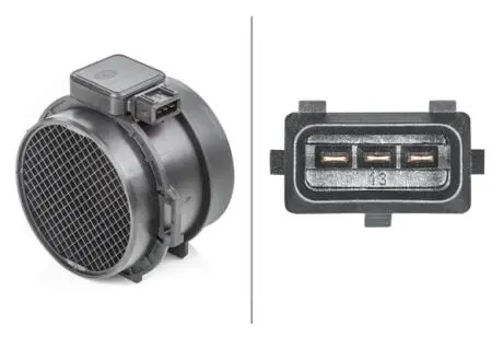 8ET009142341 Расходомер воздуха (3 конт.) BMW 3 (E46)/5 (E39)/X5 (E53) 3.0i 00-07 HELLA підбір по vin на Brocar