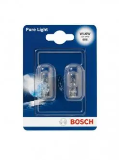 1987301049 Автолампа W16W 12V 16W W2.1x9.5d (без цоколя) (К-кт 2 шт.) (BL) BOSCH підбір по vin на Brocar