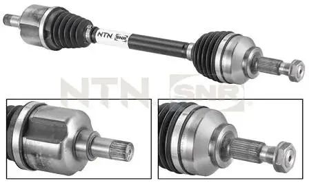 DK59001 Полуось приводная SNR NTN підбір по vin на Brocar
