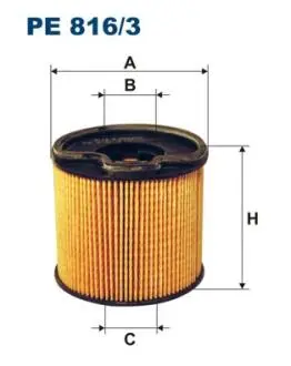 PE8163 Фильтр топливный FILTRON підбір по vin на Brocar