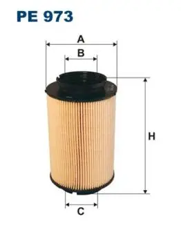 PE973 Фільтр паливний FILTRON підбір по vin на Brocar