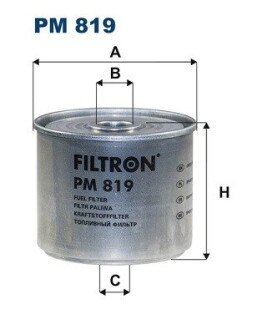 PM819 Топливный фильтр FILTRON PM819 FILTRON подбор по vin на Brocar