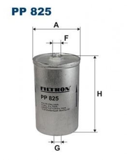 PP825 Топливный фильтр FILTRON підбір по vin на Brocar