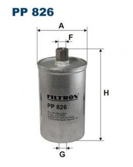 PP826 Топливный фильтр FILTRON подбор по vin на Brocar