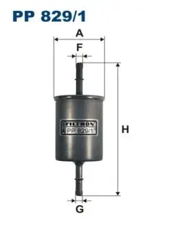 PP8291 Топливный фильтр FILTRON подбор по vin на Brocar