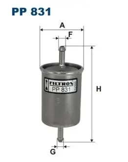 PP831 Фільтр палива FILTRON підбір по vin на Brocar