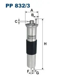 PP8323 Фільтр палива FILTRON підбір по vin на Brocar