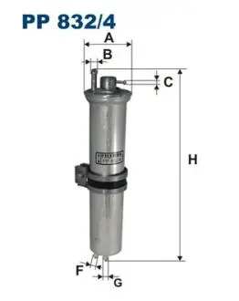 PP8324 Фільтр палива FILTRON підбір по vin на Brocar