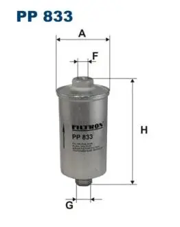 PP833 Фільтр палива FILTRON підбір по vin на Brocar