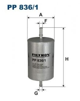 PP8361 Топливный фильтр FILTRON підбір по vin на Brocar