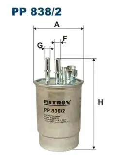 PP8382 Фільтр палива FILTRON підбір по vin на Brocar