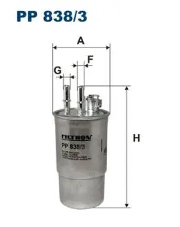 PP8383 Фільтр палива FILTRON підбір по vin на Brocar