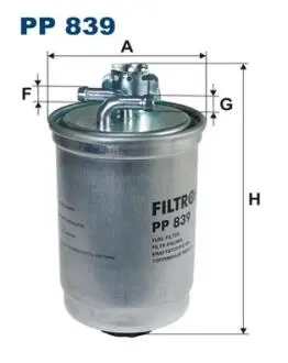 PP839 Топливный фильтр FILTRON подбор по vin на Brocar