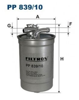 PP83910 Топливный фильтр FILTRON подбор по vin на Brocar