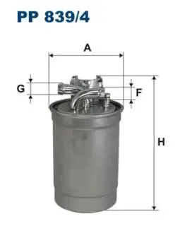 PP8394 Топливный фильтр FILTRON PP839/4 FILTRON подбор по vin на Brocar