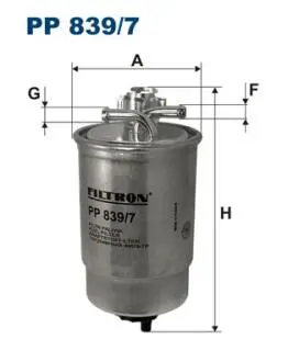 PP8397 Топливный фильтр FILTRON подбор по vin на Brocar