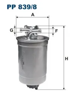 PP8398 Топливный фильтр FILTRON подбор по vin на Brocar