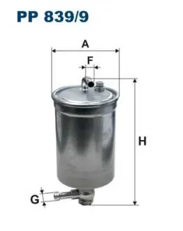 PP8399 Фільтр палива FILTRON підбір по vin на Brocar