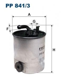 PP8413 Топливный фильтр FILTRON підбір по vin на Brocar