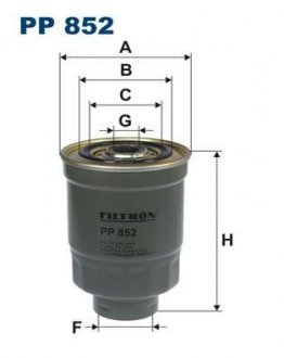 PP852 Топливный фильтр FILTRON подбор по vin на Brocar