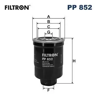 PP852 Топливный фильтр FILTRON подбор по vin на Brocar