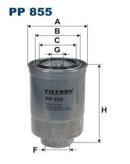 PP855 Топливный фильтр FILTRON підбір по vin на Brocar