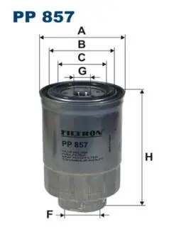 PP857 Фільтр палива FILTRON підбір по vin на Brocar