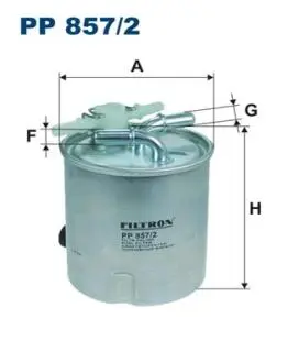 PP8572 Фільтр паливний FILTRON підбір по vin на Brocar